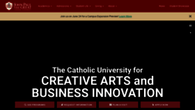 What Jpcatholic.edu website looked like in 2023 (2 years ago)