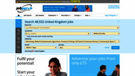 What Jobserve.com website looked like in 2023 (This year)