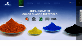 What Jufapigment.com website looked like in 2023 (This year)