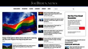 What Joebiden.news website looked like in 2023 (This year)