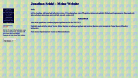 What Jonathanseidel.de website looked like in 2023 (This year)