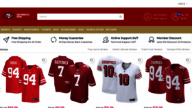 What Justshop49ers.com website looked like in 2023 (This year)