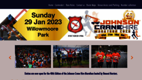 What Johnsoncranemarathon.co.za website looked like in 2023 (This year)