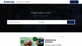 What Jobmanji.co.uk website looked like in 2023 (This year)