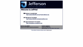 What Jeffmail.jefferson.edu website looked like in 2023 (This year)