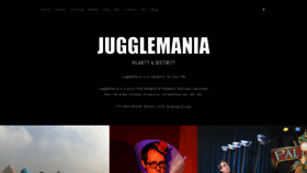 What Jugglemania.com website looked like in 2023 (This year)