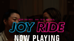 What Joyride.movie website looked like in 2023 (This year)