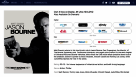 What Jasonbournemovie.com website looked like in 2023 (This year)