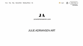 What Julieadriansenart.com website looked like in 2023 (This year)