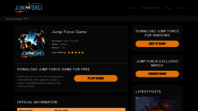 What Jumpforcepc.com website looked like in 2023 (This year)