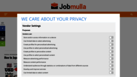 What Jobmulla.com website looked like in 2023 (This year)