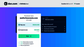 What Justforfunevents.com website looked like in 2023 (This year)