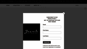 What Jeaniebotanicals.com website looked like in 2023 (This year)