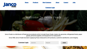 What Jancofoods.com website looked like in 2023 (This year)