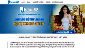 What Jun88vip.mobi website looked like in 2023 (This year)