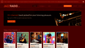What Jazzradio.com website looked like in 2023 (This year)