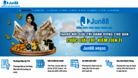 What Jun88.vegas website looked like in 2023 (This year)