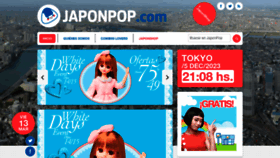 What Japonpop.com website looked like in 2023 (This year)