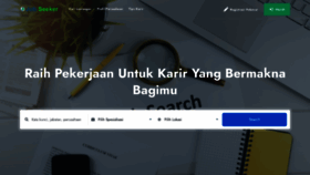 What Jobseeker.id website looked like in 2023 (1 year ago)