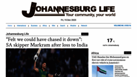 What Johannesburglife.com website looked like in 2023 (This year)