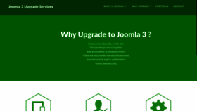 What Joomlaupgradeservices.com website looked like in 2023 (This year)