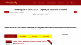 What Jobsearchgh.com website looked like in 2023 (This year)