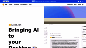 What Jan.ai website looked like in 2023 (This year)