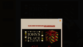 What Johnsplace.com website looks like in 2024 