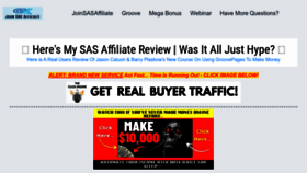 What Joinsasaffiliate.com website looks like in 2024 