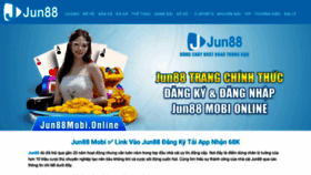 What Jun88mobi.online website looks like in 2024 