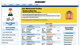 What Jainbiodata.com website looks like in 2024 