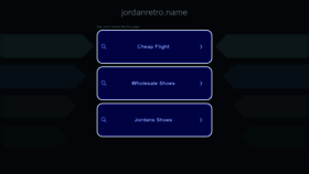 What Jordanretro.name website looks like in 2024 