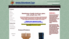 What Jewishtoys.net website looks like in 2024 
