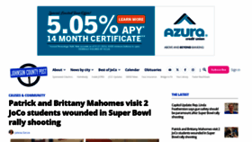 What Johnsoncountypost.com website looked like in 2024 (1 year ago)