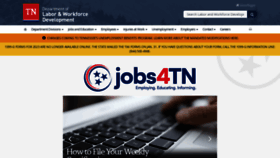 What Jobs4tn.gov website looks like in 2024 