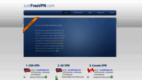 What Justfreevpn.com website looks like in 2024 