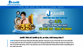 What Jun88.actor website looks like in 2024 
