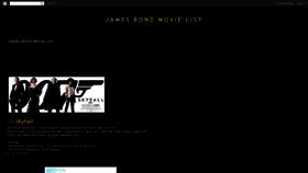 What James-bond-movie-list.blogspot.com website looks like in 2024 