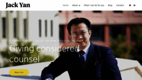 What Jackyan.com website looked like in 2024 (1 year ago)