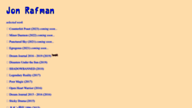 What Jonrafman.com website looks like in 2024 