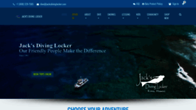 What Jacksdivinglocker.com website looks like in 2024 