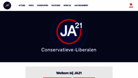 What Ja21.nl website looks like in 2024 