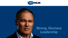 What Jayinslee.com website looks like in 2024 