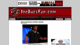 What Joebucsfan.com website looks like in 2024 