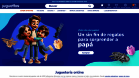 What Juguettos.com website looks like in 2024 