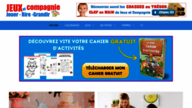 What Jeuxetcompagnie.fr website looks like in 2024 