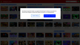 What Juegos.com website looks like in 2024 