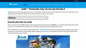 What Jun88.marketing website looked like in 2024 (2 years ago)