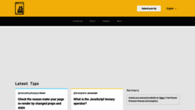 What Jstips.co website looked like in 2024 (1 year ago)