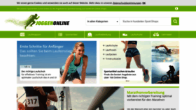 What Joggen-online.de website looks like in 2024 